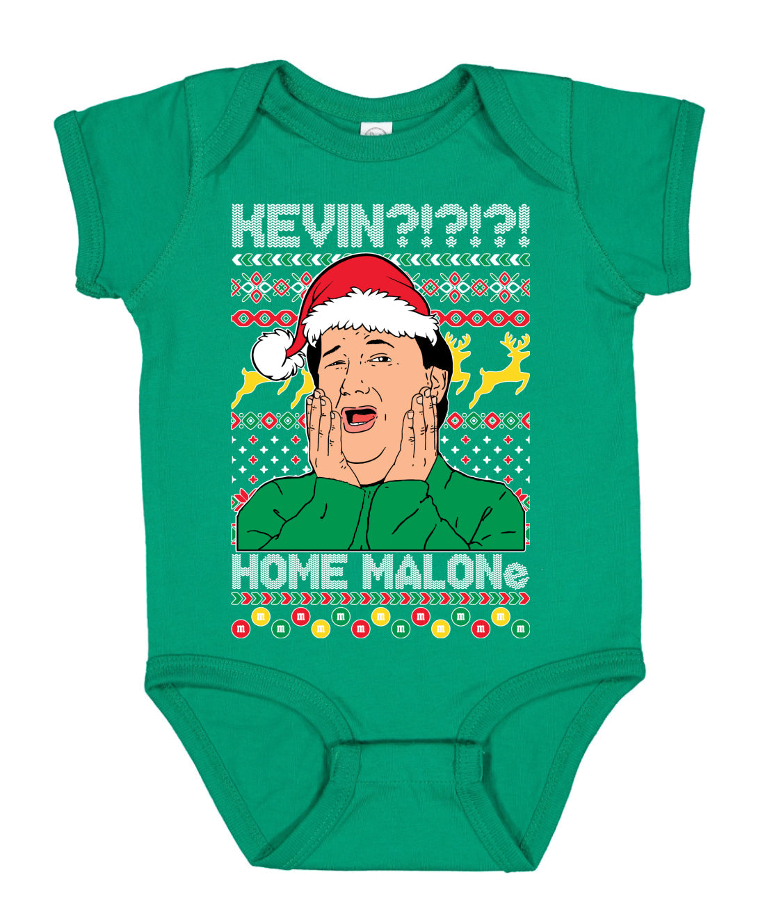 Kevin Home Malone Office Tv Xmas Ugly Christmas Sweater Baby Creeper Boys Girls Infant Bodysuit