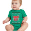 Baby Elf Cute Holiday Winter Infant Toddler Creeper Boys Girls Ugly Christmas Sweater Baby Creeper Boys Girls Infant Bodysuit