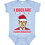 I Declare Christmasss Michael Scott Office Tv Ugly Christmas Sweater Baby Creeper Boys Girls Infant Bodysuit