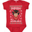 Impish Or Admirable Ugly Christmas Sweater Baby Creeper Boys Girls Infant Bodysuit