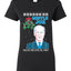 Mistle Joe Shut Up And Kiss Me Man Biden Ugly Christmas Sweater Womens Graphic T-Shirt