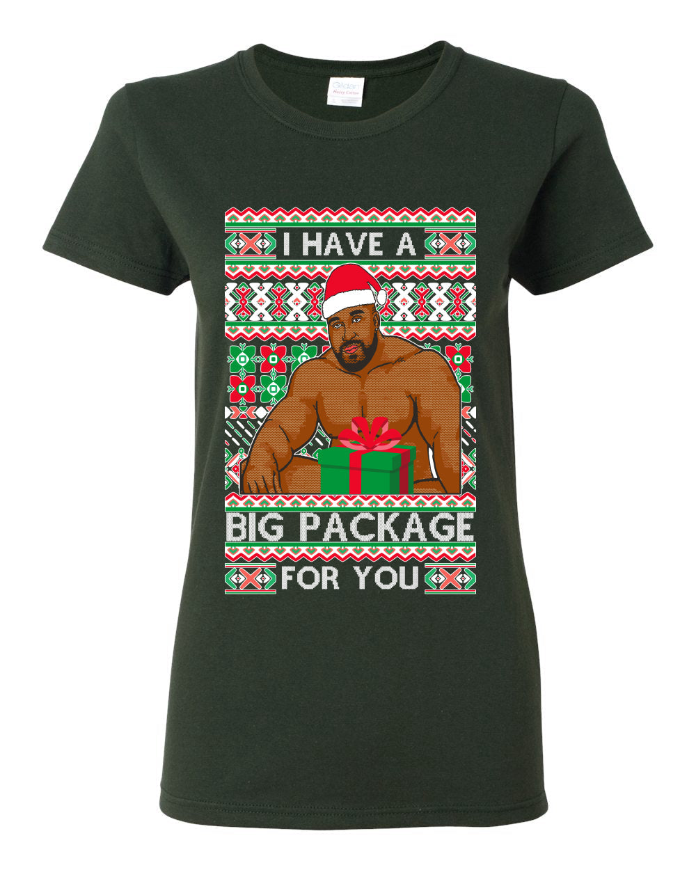I have a Big package Meme Barry Wood  Ugly Christmas Sweater Womens Graphic T-Shirt