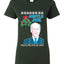 Mistle Joe Shut Up And Kiss Me Man Biden Ugly Christmas Sweater Womens Graphic T-Shirt
