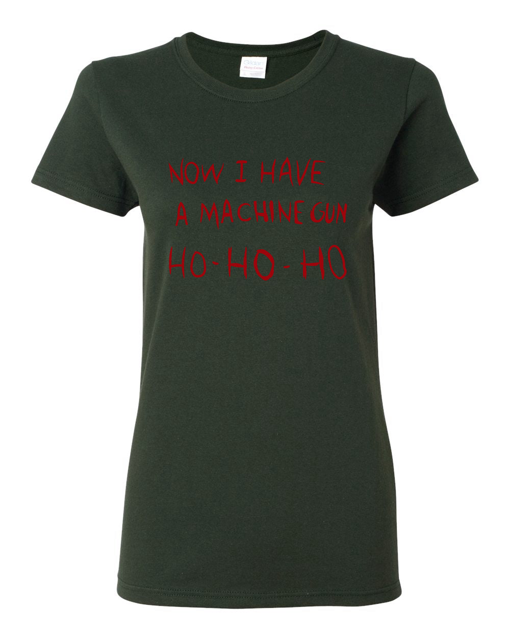 Die Hard Now I Have a Machine Gun Ho ho ho Christmas Womens Graphic T-Shirt