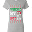 Where my Hos At Santa Funny Ugly Christmas Sweater Womens Graphic T-Shirt