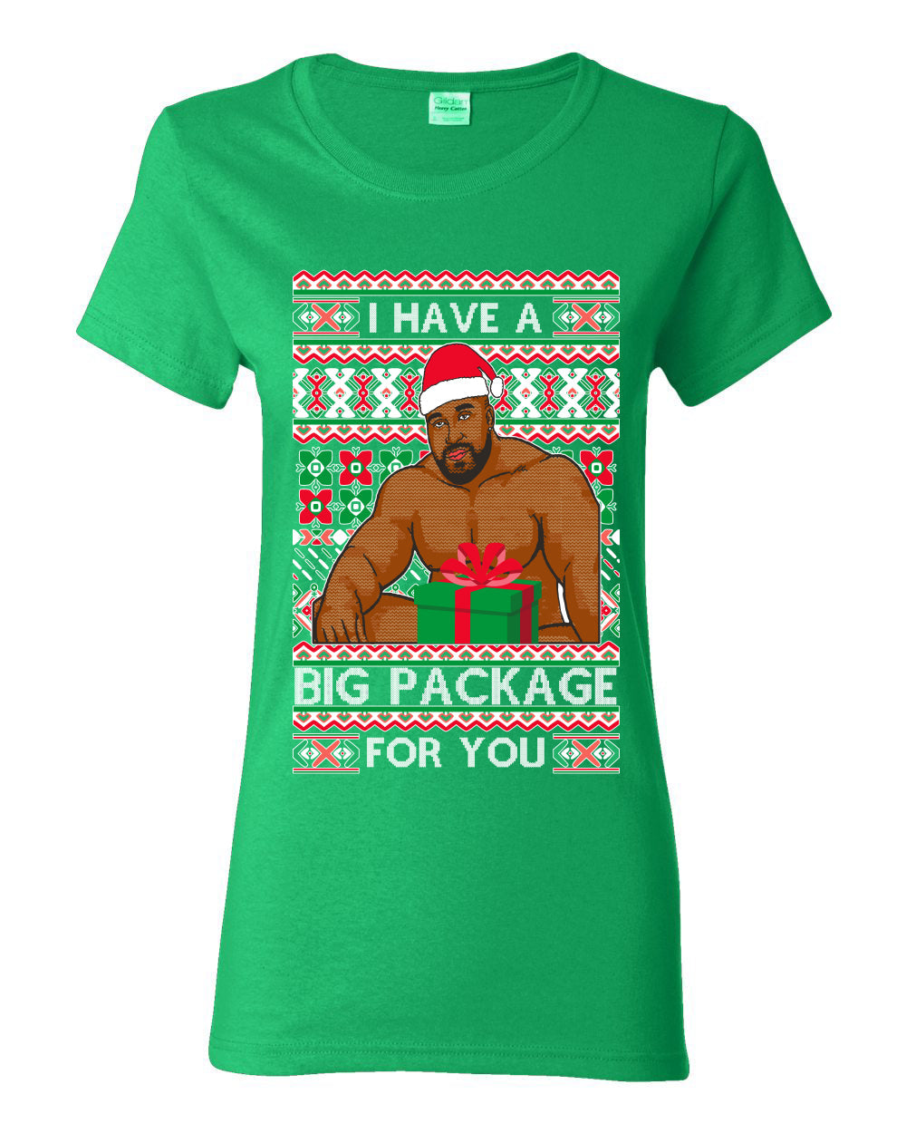 I have a Big package Meme Barry Wood  Ugly Christmas Sweater Womens Graphic T-Shirt