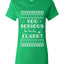 You Serious Clark Christmas Vacation Movie Ugly Christmas Sweater Womens Graphic T-Shirt