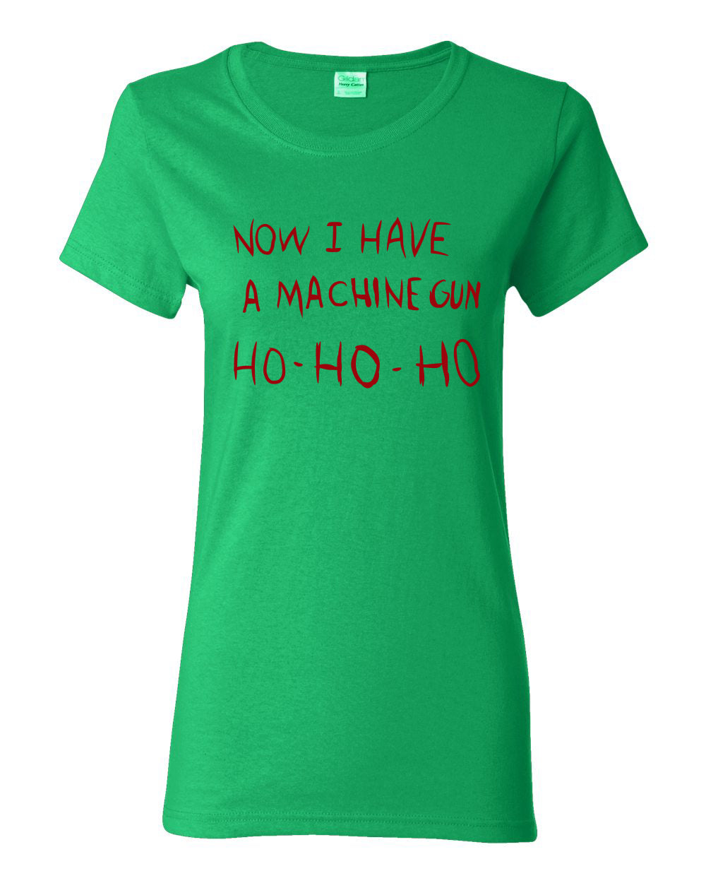 Die Hard Now I Have a Machine Gun Ho ho ho Christmas Womens Graphic T-Shirt