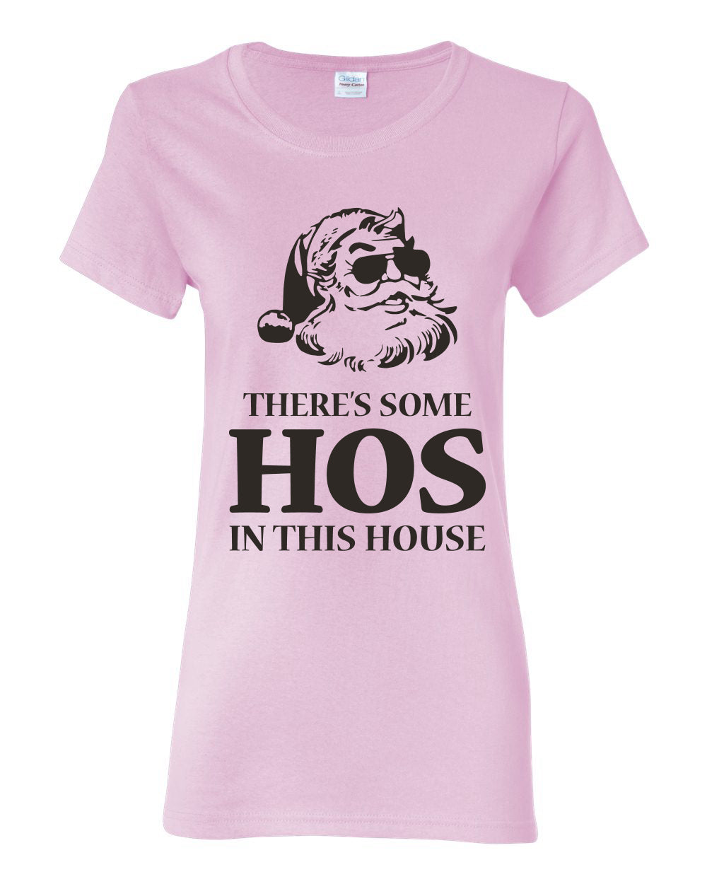 Theres some Hos in this House Ugly Christmas Sweater Womens Graphic T-Shirt