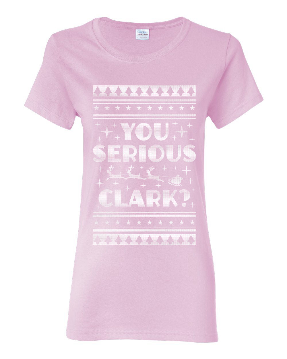 You Serious Clark Christmas Vacation Movie Ugly Christmas Sweater Womens Graphic T-Shirt