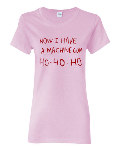 Die Hard Now I Have a Machine Gun Ho ho ho Christmas Womens Graphic T-Shirt