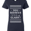 You Serious Clark Christmas Vacation Movie Ugly Christmas Sweater Womens Graphic T-Shirt