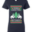 Merry Christmas Bitches Ugly Christmas Sweater Womens Graphic T-Shirt