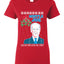 Mistle Joe Shut Up And Kiss Me Man Biden Ugly Christmas Sweater Womens Graphic T-Shirt