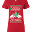 Merry Christmas Bitches Ugly Christmas Sweater Womens Graphic T-Shirt