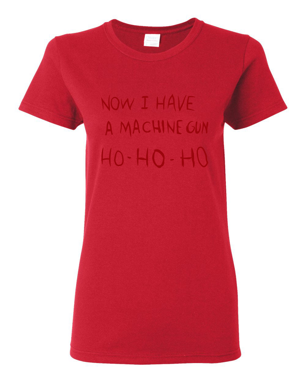 Die Hard Now I Have a Machine Gun Ho ho ho Christmas Womens Graphic T-Shirt