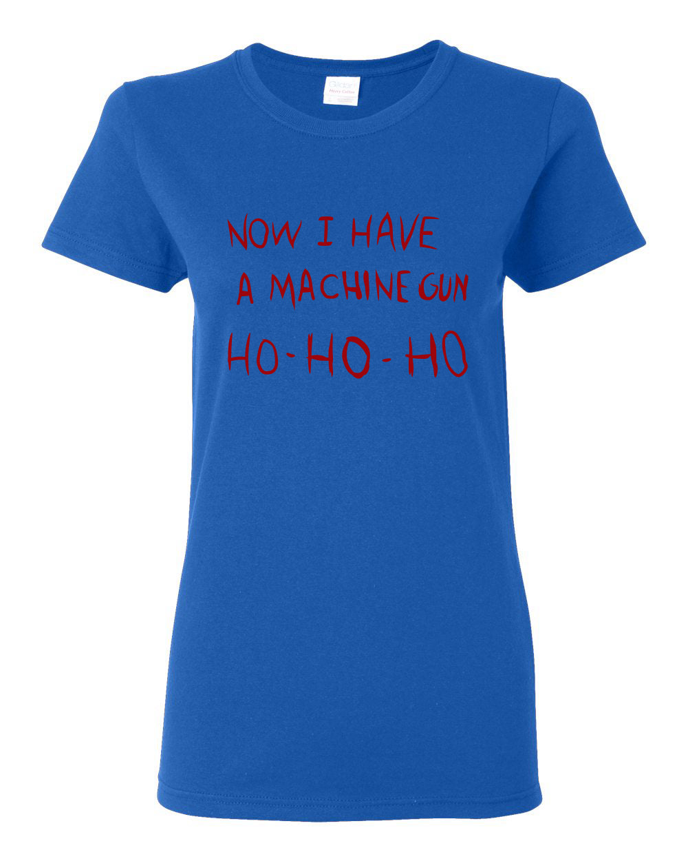Die Hard Now I Have a Machine Gun Ho ho ho Christmas Womens Graphic T-Shirt