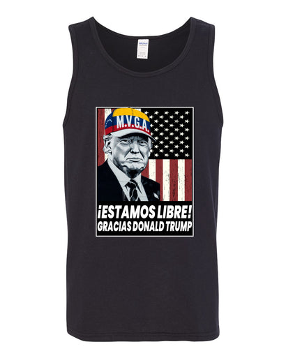 Estamos Libre, Gracias Donald Trump Make Venezuela Great Again Sweater, Men Tank Top
