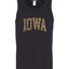 Iowa  Camo Fill Orange Outline Sweater, Men Tank Top