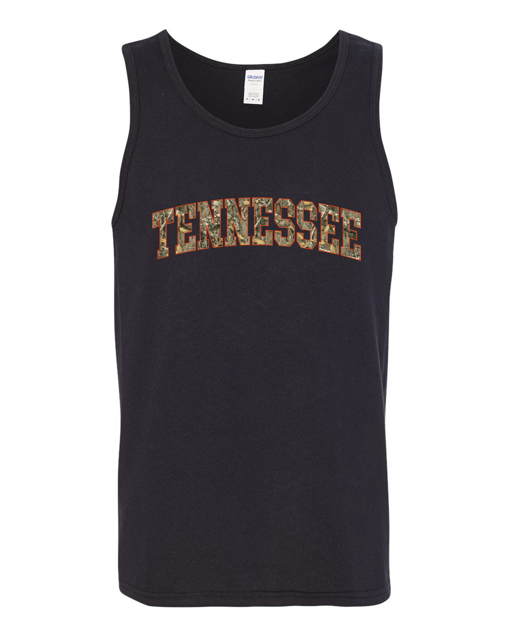 Tennessee  Camo Fill Orange Outline Sweater, Men Tank Top