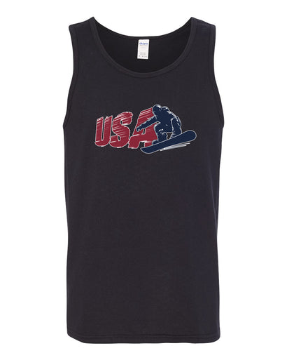 USA Winter Team Sports Fan Collection | USA Snowboarder Sweater, Men Tank Top