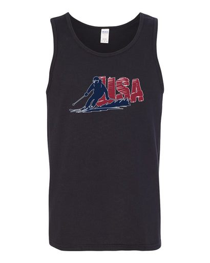 USA Winter Team Sports Fan Collection | USA Skier Sweater, Men Tank Top