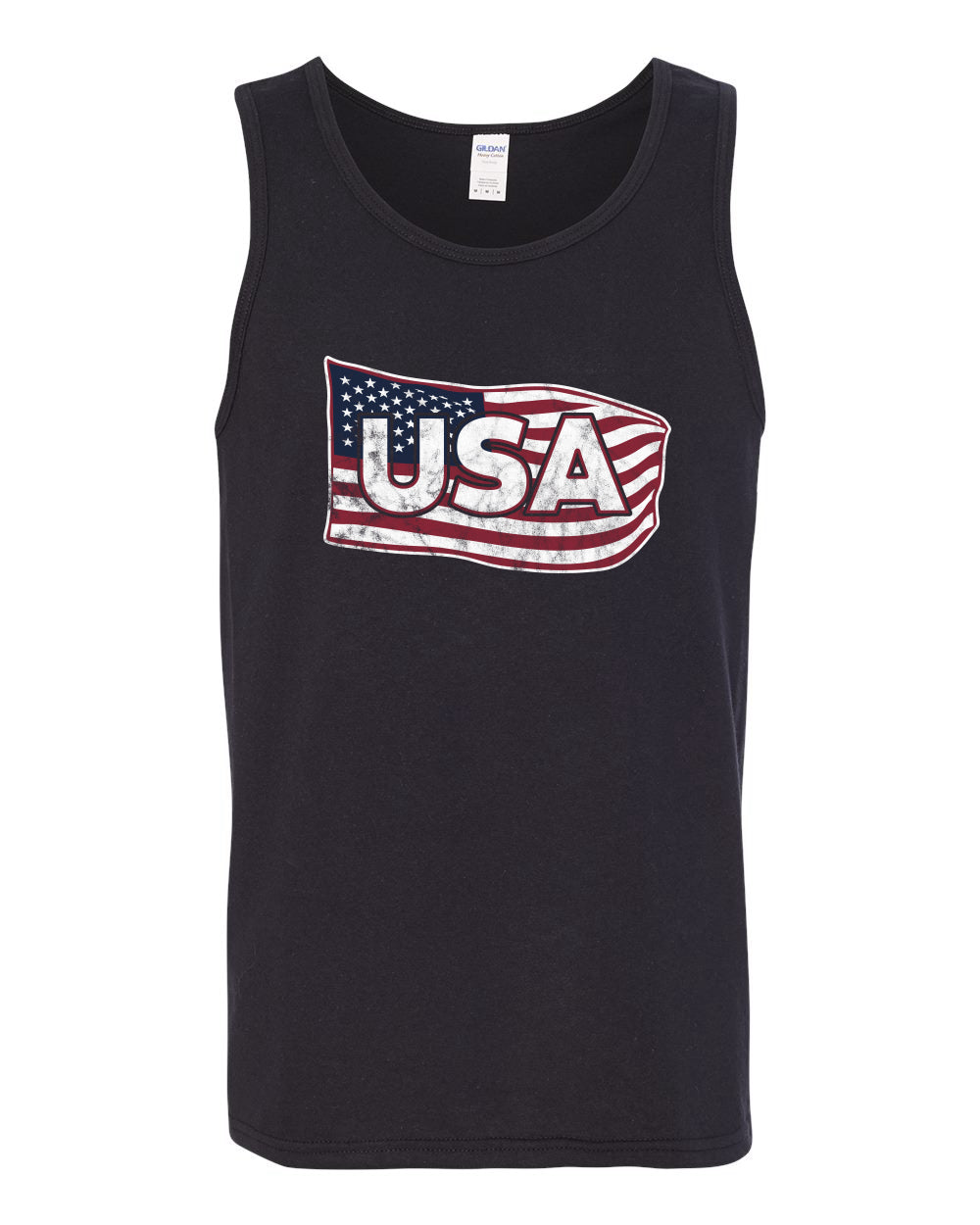 USA Winter Team Sports Fan Collection | USA Flowing Flag Sweater, Men Tank Top