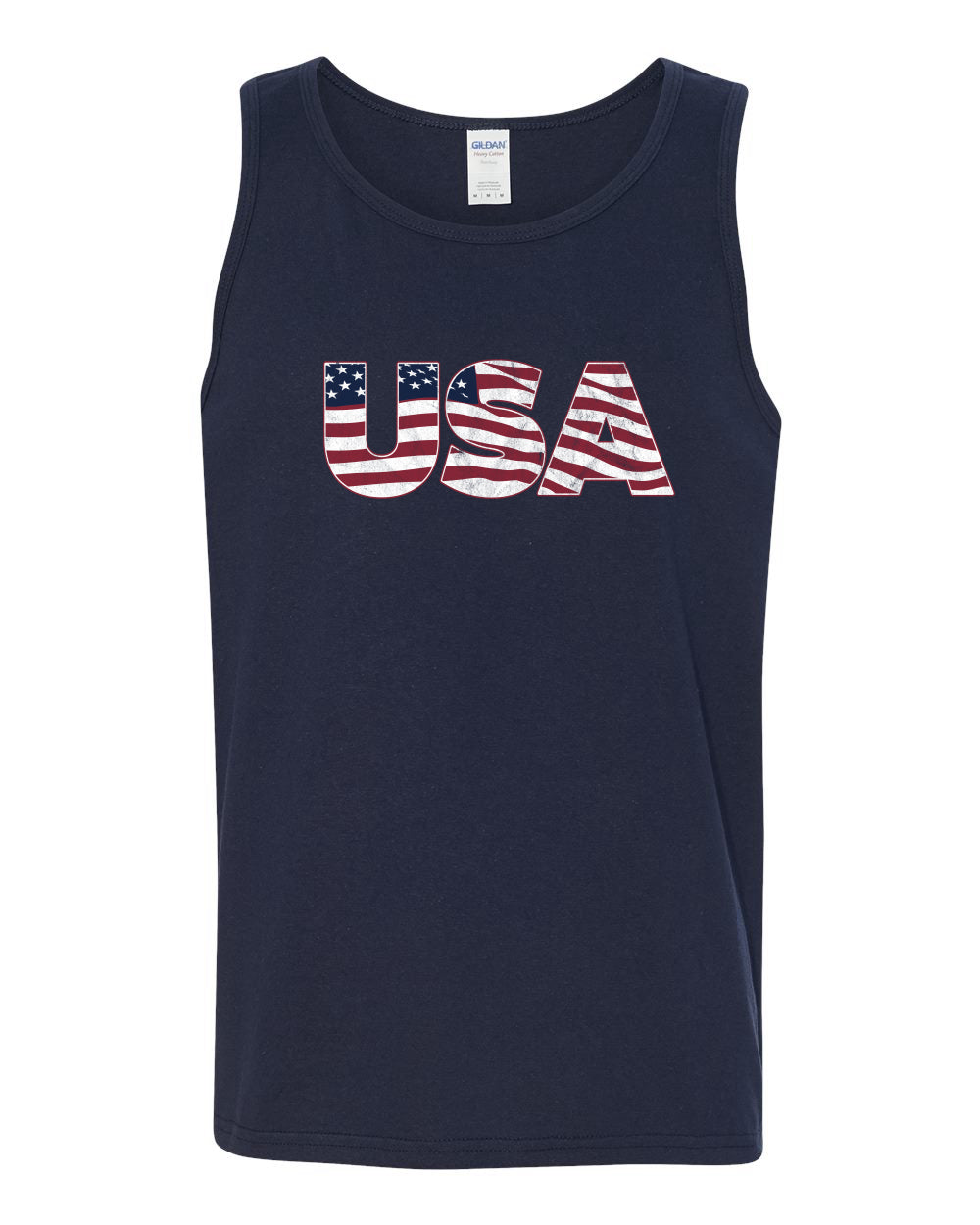 USA Winter Team Sports Fan Collection | USA Flag Fill Design Sweater, Men Tank Top