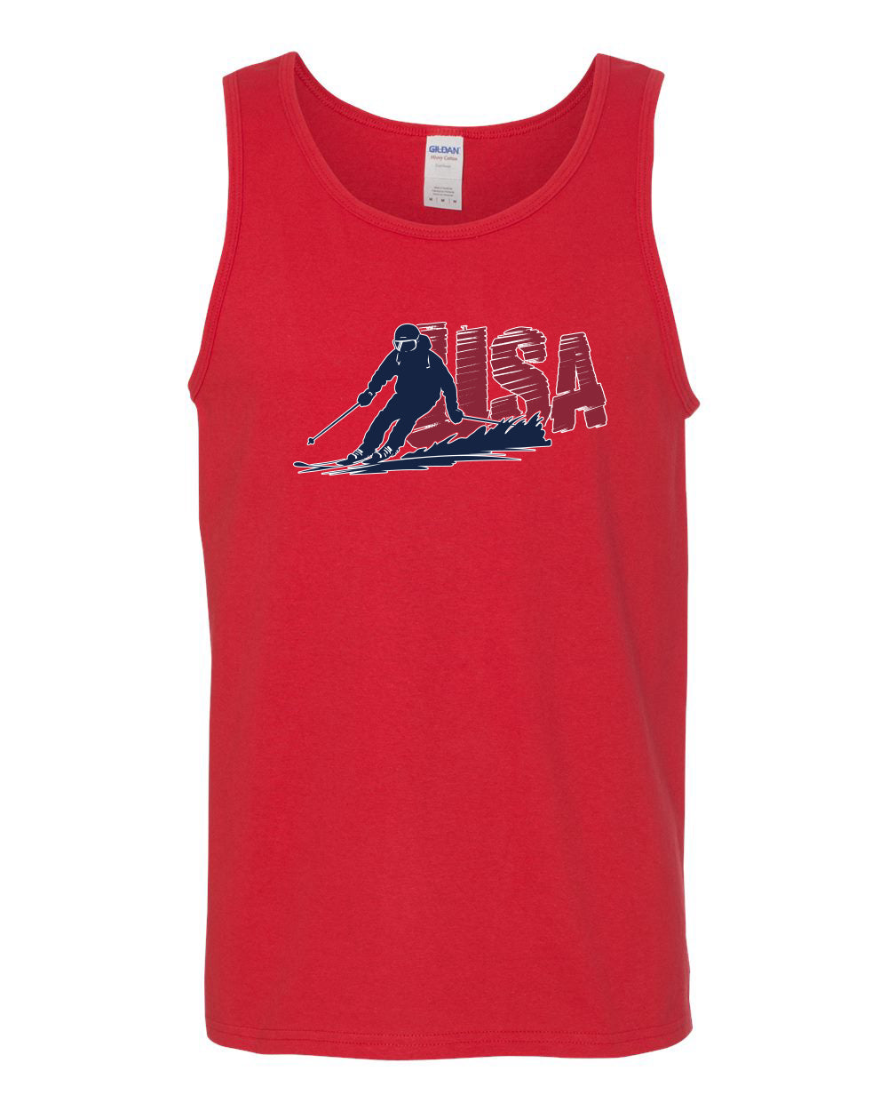 USA Winter Team Sports Fan Collection | USA Skier Sweater, Men Tank Top