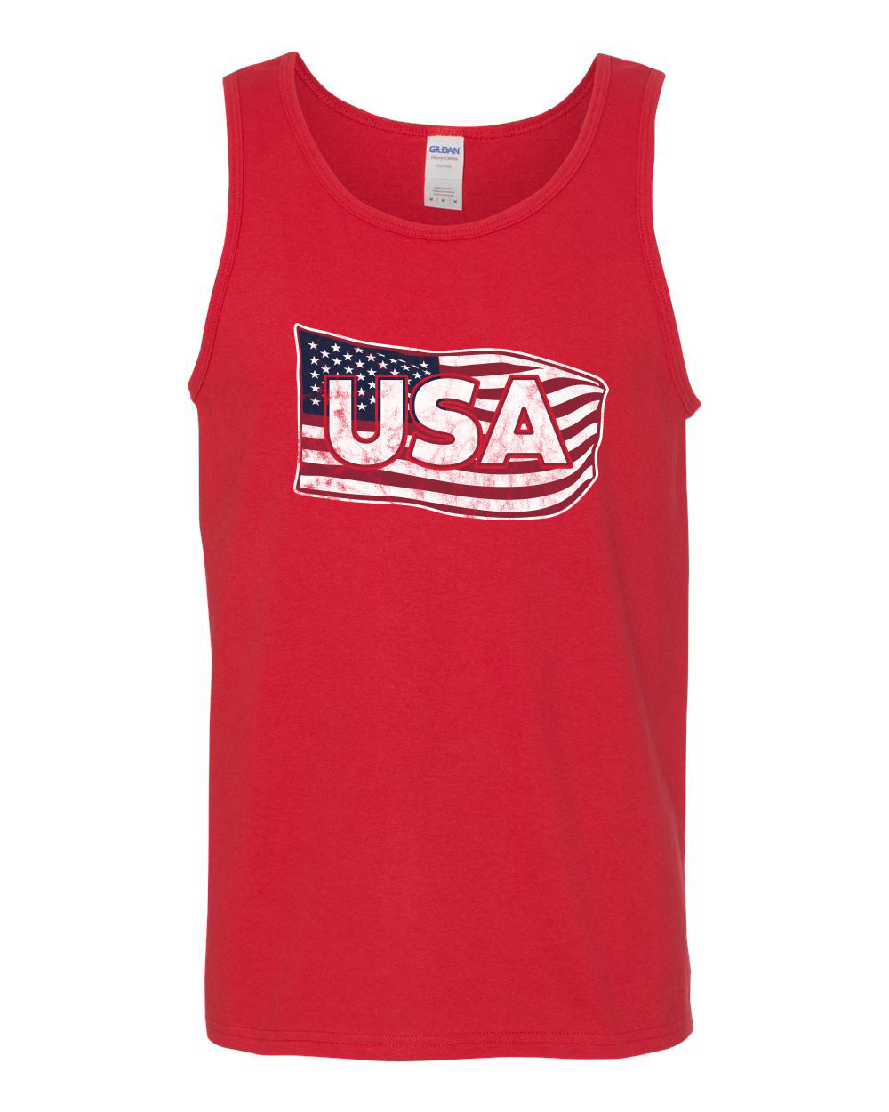 USA Winter Team Sports Fan Collection | USA Flowing Flag Sweater, Men Tank Top