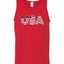 USA Winter Team Sports Fan Collection | USA Flag Fill Design Sweater, Men Tank Top
