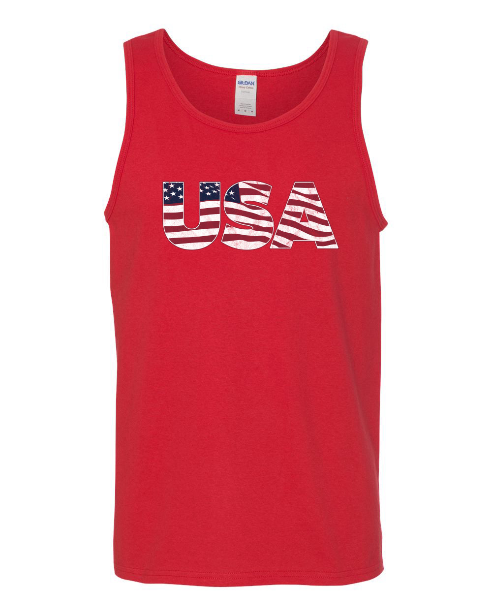 USA Winter Team Sports Fan Collection | USA Flag Fill Design Sweater, Men Tank Top