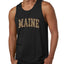 Maine  Camo Fill Orange Outline Sweater, Men Tank Top