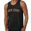 New Jersey  Camo Fill Orange Outline Sweater, Men Tank Top