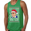 Santas Coming That's What She Said Michael Scott Ugly Christmas Sweater Mens Graphic Tank Top