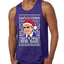 Santas Coming That's What She Said Michael Scott Ugly Christmas Sweater Mens Graphic Tank Top