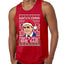 Santas Coming That's What She Said Michael Scott Ugly Christmas Sweater Mens Graphic Tank Top