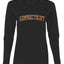 Connecticut  Camo Fill Orange Outline Sweater, Womens Graphic Long Sleeve T-Shirt