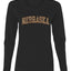Nebraska  Camo Fill Orange Outline Sweater, Womens Graphic Long Sleeve T-Shirt