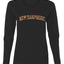 New Hampshire  Camo Fill Orange Outline Sweater, Womens Graphic Long Sleeve T-Shirt