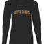 South Dakota  Camo Fill Orange Outline Sweater, Womens Graphic Long Sleeve T-Shirt