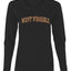 West Virginia  Camo Fill Orange Outline Sweater, Womens Graphic Long Sleeve T-Shirt