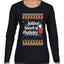Jolliest Bunch of Assholes Xmas Movie Ugly Christmas Sweater Womens Graphic Long Sleeve T-Shirt