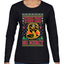 Strike First Strike Hard No Mercy Xmas Ugly Christmas Sweater Womens Graphic Long Sleeve T-Shirt