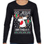 Go Jesus It's Your Birthday Ugly Christmas Sweater Womens Graphic Long Sleeve T-Shirt