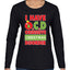I Have O.C.D Obsessive Christmas Disorder Womens Graphic Long Sleeve T-Shirt