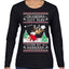 Grandma Got Run Over by a Reindeer, Funny Animated Design Rein Deer Kids TV Song Movie Ugly Christmas Sweater Womens Graphic Long Sleeve T-Shirt