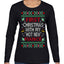 First Christmas With My Hot New Fiance Classic Newlywed Ugly Christmas Sweater Womens Graphic Long Sleeve T-Shirt