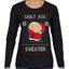 Ugly Ass Sweater Funny Santa Claus Butt Xmas Ugly Christmas Sweater Womens Graphic Long Sleeve T-Shirt