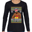 I Have A Big Package Meme Barry Wood Ugly Christmas Sweater Womens Graphic Long Sleeve T-Shirt